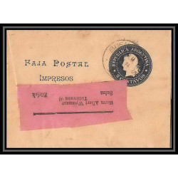 4119/ Argentine (Argentina) Entier Stationery Bande pour journal newspapers wrapper N°29 1900 pour zurich Suisse (Swiss)
