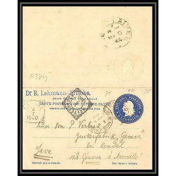 4120/ Argentine Argentina Entier Stationery postcard N°21 réponse JAVA 1900 Indonésie Indonesia via genova marseille
