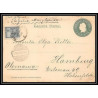 4138/ Argentine Argentina Entier Stationery postcard N°22 pour hamburg germany steamship regina margherita 1900