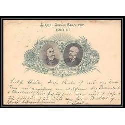 4138/ Argentine Argentina Entier Stationery postcard N°22 pour hamburg germany steamship regina margherita 1900
