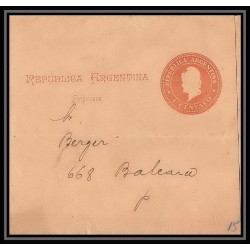 4139/ Argentine (Argentina) Entier Stationery Bande pour journal newspapers wrapper N°20