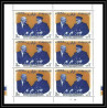 367e - RAS AL KHAIMA - MNH ** Mi N° 15 / 20 A (BLOC 4 / 6 A )Winston Churchill Roosevelt feuilles sheets