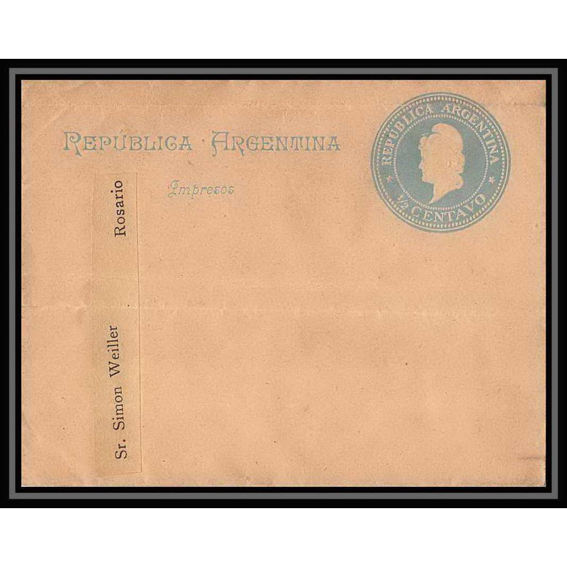 4144/ Argentine (Argentina) Entier Stationery Bande pour journal newspapers wrapper N°19 
