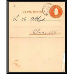 4146/ Argentine (Argentina) Entier Stationery carte lettre letter card N°17 1902