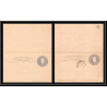 4160/ Argentine (Argentina) Entier Stationery Carte postale (postcard) N°18 + réponse 1896