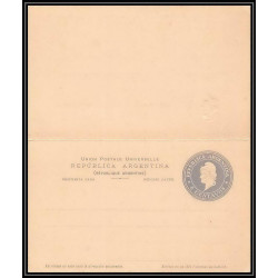 4160/ Argentine (Argentina) Entier Stationery Carte postale (postcard) N°18 + réponse 1896