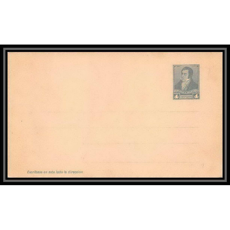 4166/ Argentine (Argentina) Entier Stationery Carte postale (postcard) N°14 neuf (mint) tb