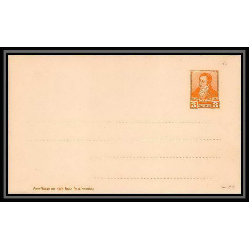 4179/ Argentine (Argentina) Entier Stationery Carte postale (postcard) N°13 neuf (mint) tb