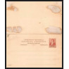 4189/ Argentine (Argentina) Entier Stationery Carte postale (postcard) N°13 + réponse neuf (mint) 