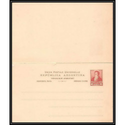 4189/ Argentine (Argentina) Entier Stationery Carte postale (postcard) N°13 + réponse neuf (mint) 
