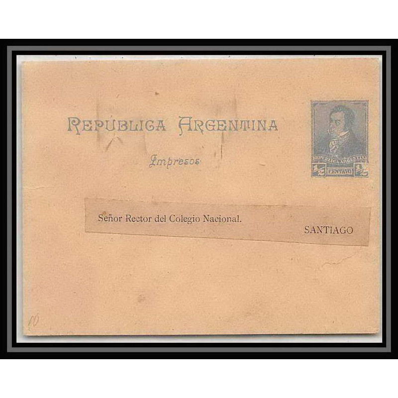 4195/ Argentine (Argentina) Entier Stationery Bande pour journal newspapers wrapper N°15 1892