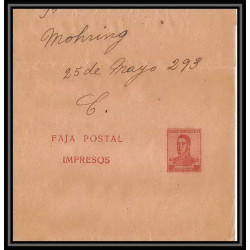 4197/ Argentine (Argentina) Entier Stationery Bande pour journal newspapers wrapper N°41 1917