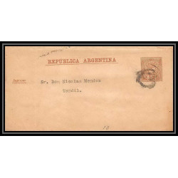 4209/ Argentine (Argentina) Entier Stationery Bande pour journal newspapers wrapper N°8 1889