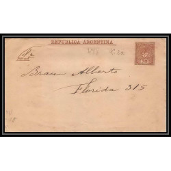 4211/ Argentine (Argentina) Entier Stationery Bande pour journal newspapers wrapper N°8 1889
