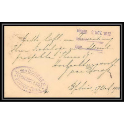 4218/ Argentine (Argentina) Entier Stationery Carte postale (postcard) N°31 pour Chemnitz gottingen (germany) 1912