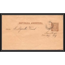 4232/ Argentine (Argentina) Entier Stationery Bande pour journal newspapers wrapper N°8 1889
