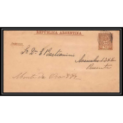 4233/ Argentine (Argentina) Entier Stationery Bande pour journal newspapers wrapper N°8 1889