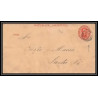 4240/ Argentine (Argentina) Entier Stationery Bande pour journal newspapers wrapper N°1 1878 pour santa fé
