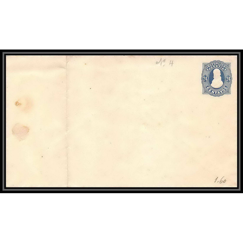 4243/ Argentine (Argentina) Entier Stationery Enveloppe (cover) N°4 neuf (mint)