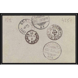 4251/ Argentine (Argentina) Entier Stationery carte lettre letter card N°2 guanajuato mexique mexico 1891 taxe