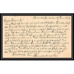 4260/ Argentine (Argentina) Entier Stationery Carte postale (postcard) N°34 pour Allemagne (germany) 1912