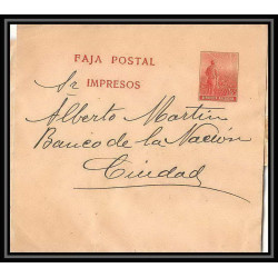 4266/ Argentine (Argentina) Entier Stationery Bande pour journal newspapers wrapper N°37 1911