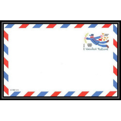 4282/ Nations Unies (united nations) Entier Stationery Carte postale (postcard) 28c neuf (mint) tb