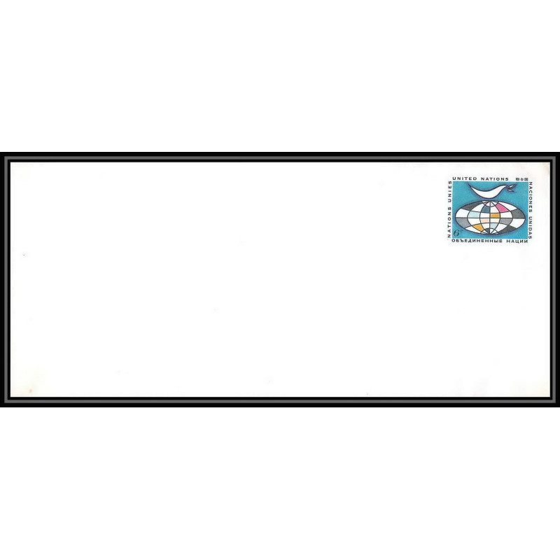 4298/ Nations Unies (united nations) Entier Stationery Enveloppe (cover) 6c 