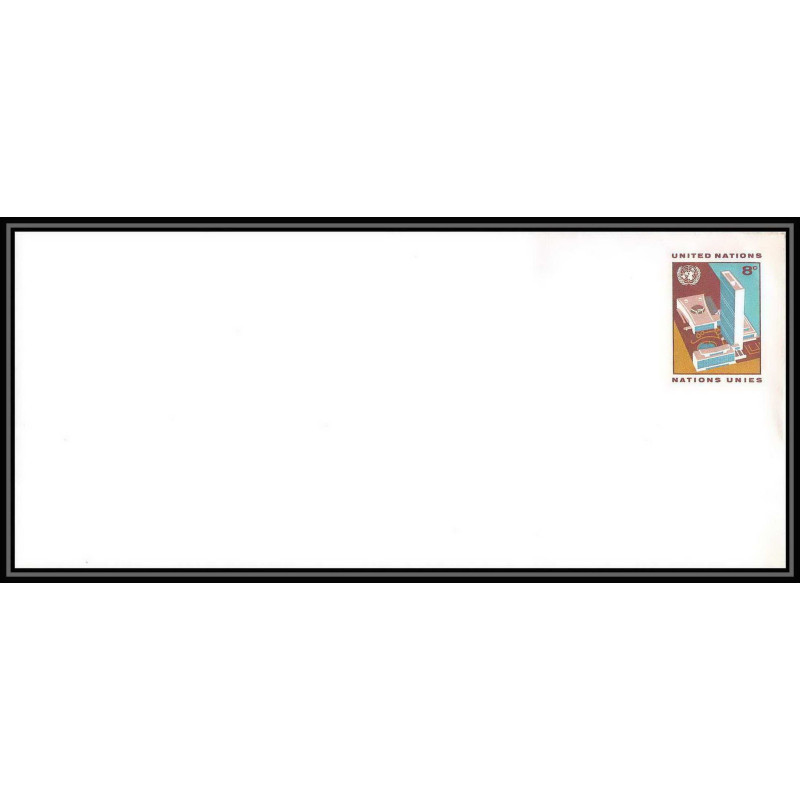 4299/ Nations Unies (united nations) Entier Stationery Enveloppe (cover) 8c