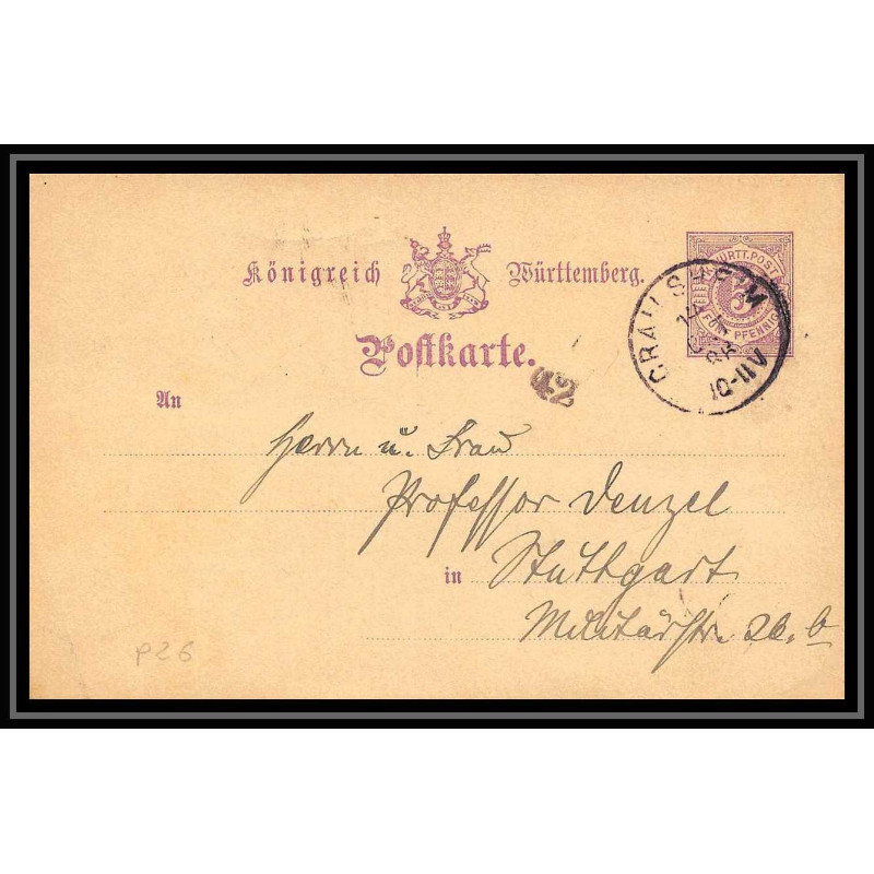 4553 5p lillas 1886 carte postale Allemagne (germany) Entier postal Stationery