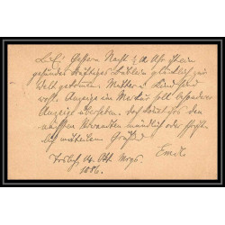 4553 5p lillas 1886 carte postale Allemagne (germany) Entier postal Stationery