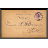 4559 stettin 5p lillas 1882 carte postale Allemagne (germany) Entier postal Stationery