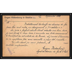 4559 stettin 5p lillas 1882 carte postale Allemagne (germany) Entier postal Stationery