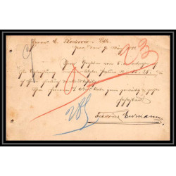 4560 5p lillas 1881 voir cachet carte postale Allemagne (germany) Entier postal Stationery