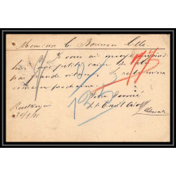 4561 Reutlingen 5p lillas 1881 carte postale Allemagne (germany) Entier postal Stationery