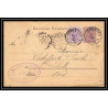 4566 gebweiler convoyeur paris 5p lillas 1885 carte postale Allemagne (germany) Entier postal Stationery