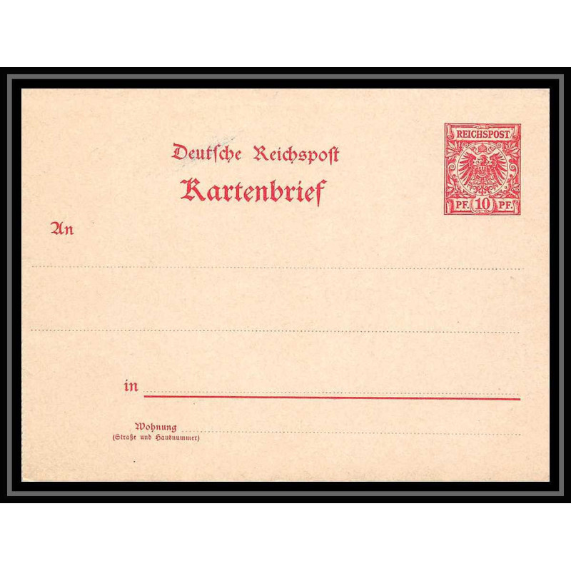 4573 reichspost neuf ttb carte lettre Allemagne (germany) Entier postal Stationery