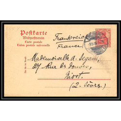 4585 freiburg niort 1906 carte postale Allemagne (germany) Entier postal Stationery
