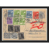 4590 deutsche post goslar 1948 complement affranchissement compose carte Allemagne (germany) Entier postal Stationery