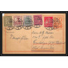 4592 deutsche reich complement 1923 affranchissement mixte 1922 carte postale Allemagne (germany) Entier postal Statione