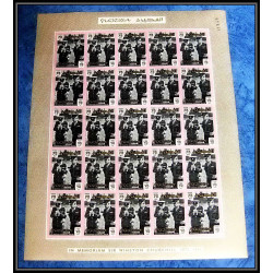 369 - Fujeira MNH ** Mi N° 60 / 67 B Winston Churchill feuilles sheets non dentelé (Imperf) COTE 187.5