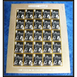 369 - Fujeira MNH ** Mi N° 60 / 67 B Winston Churchill feuilles sheets non dentelé (Imperf) COTE 187.5