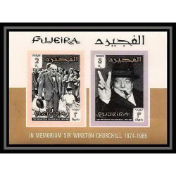 369c - Fujeira MNH ** Mi BLOC N° 3 B Winston Churchill
