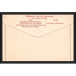 4824 10pf rouge reichpost neuf tb carte lettre Allemagne (germany) Entier postal Stationery