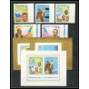 371 - Yemen kingdom MNH ** Mi N° 585 / 589 B + BLOC 130 / 132 non dentelé (Imperf) ethnic equality kennedy lincoln