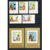 371A - Yemen kingdom MNH ** Mi N° 585 / 589 B + BLOC 130 / 132 non dentelé (Imperf) ethnic equality kennedy lincoln