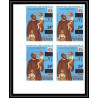 371b - Yemen kingdom MNH ** Mi N° 585 / 589 B bloc 4 non dentelé (Imperf) Kennedy Luther King lincoln
