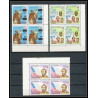 371i - Yemen kingdom MNH ** Mi N° 585 /589 A bloc 4 Kennedy Luther King lincol liberty statue 