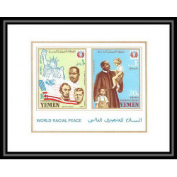 371j - Yemen kingdom MNH ** Mi N° 585 / 589 A + bloc N° 130 /132 Kennedy Luther King lincol liberty statue 