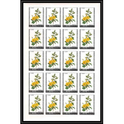 377c - Manama MNH ** Mi N° 170 / 175 B non dentelé (Imperf) fleurs flowers Roses feuilles sheets